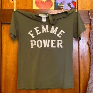 FEMME POWER Short Sleeve Tee S